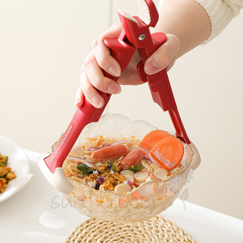 [ดอกทานตะวัน] Two-in-One Anti-Scalding Clamp Bowl Clamp Plate Clamp Bowl Kitchen Household