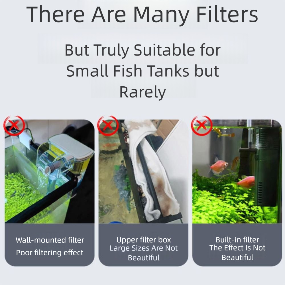 ใน คลังสินค้ากล่องกรองน้ําตกclea ตู้ปลาเงียบติดผนังมัลติฟังก์ชั่นพร้อมปั๊มน้ําในตัวหมุนเวียนเครื่องกรองน้ําสํา - รูปที่ 5