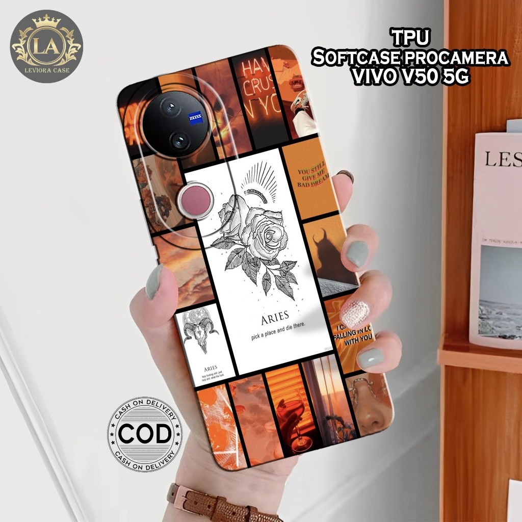 เคส HP ล่าสุด VIVO V50 5G 2025 - เคส Leviora - เคส Zodiac Fashion - เคส VIVO V50 5G 2025 Softcase - 