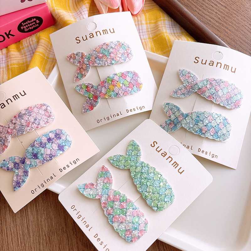 กิ๊บติดผม Mermaid Glitter - Sparkly Baby Barrettes สําหรับเด็กผู้หญิงและเด็กวัยหัดเดิน
