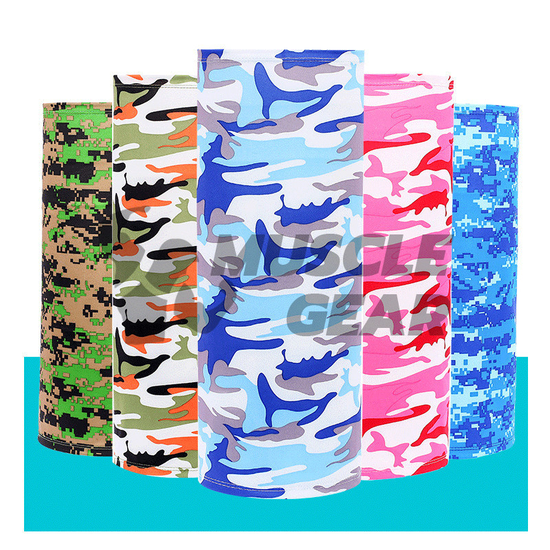 ผ้าโพกหัว ผ้าบัฟกันแดด กันลม กันฝุ่น ป้องกันความร้อน ระบายอากาศได้ดี สำหรับขับขี่มอเตอร์ไซด์ ใส่กลางแจ้ง ราคา ถูกที่สุด ดีลบีเคเค แกลเลอรีภาพที่ 8