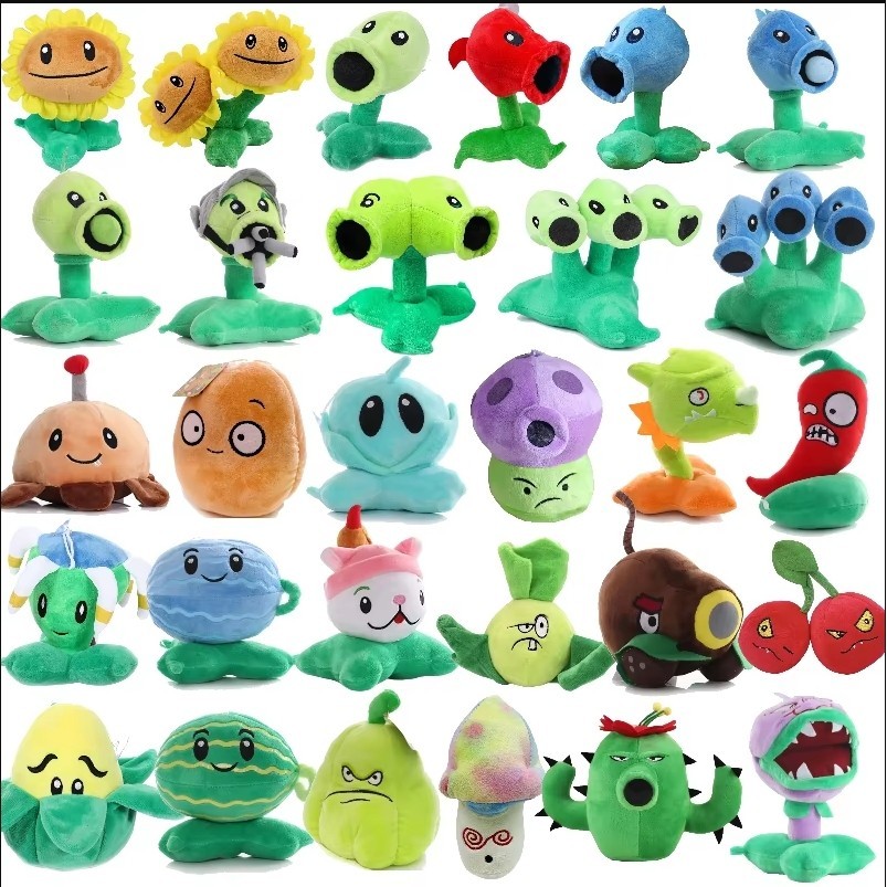 Plants vs zombies ตุ๊กตาของเล่นสําหรับเด็ก ของเล่น Plants vs zombies ของขวัญคริสต์มาส