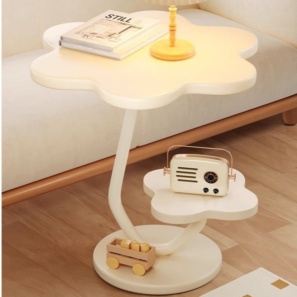 Cream Cloud Edge A Few โต๊ะกาแฟขนาดเล็กครอบครัวห้องนั่งเล่นโซฟาด้านข้าง Few ตู้ด้านข้างตารางห้องนอนม