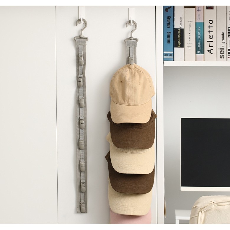 Dreamerhouse Coat Hook Entrance Wall Hanging Cap Storage Rack หลังประตูหมวกตะขอ