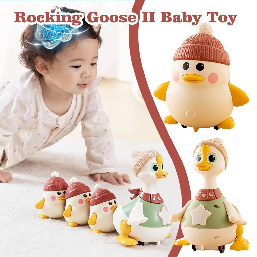 Goose Baby 1 แกว่ง Goose 2nd Generation ของเล่นเด็กการศึกษา 0-1 Tummy Baby Family Puzzle T8n8