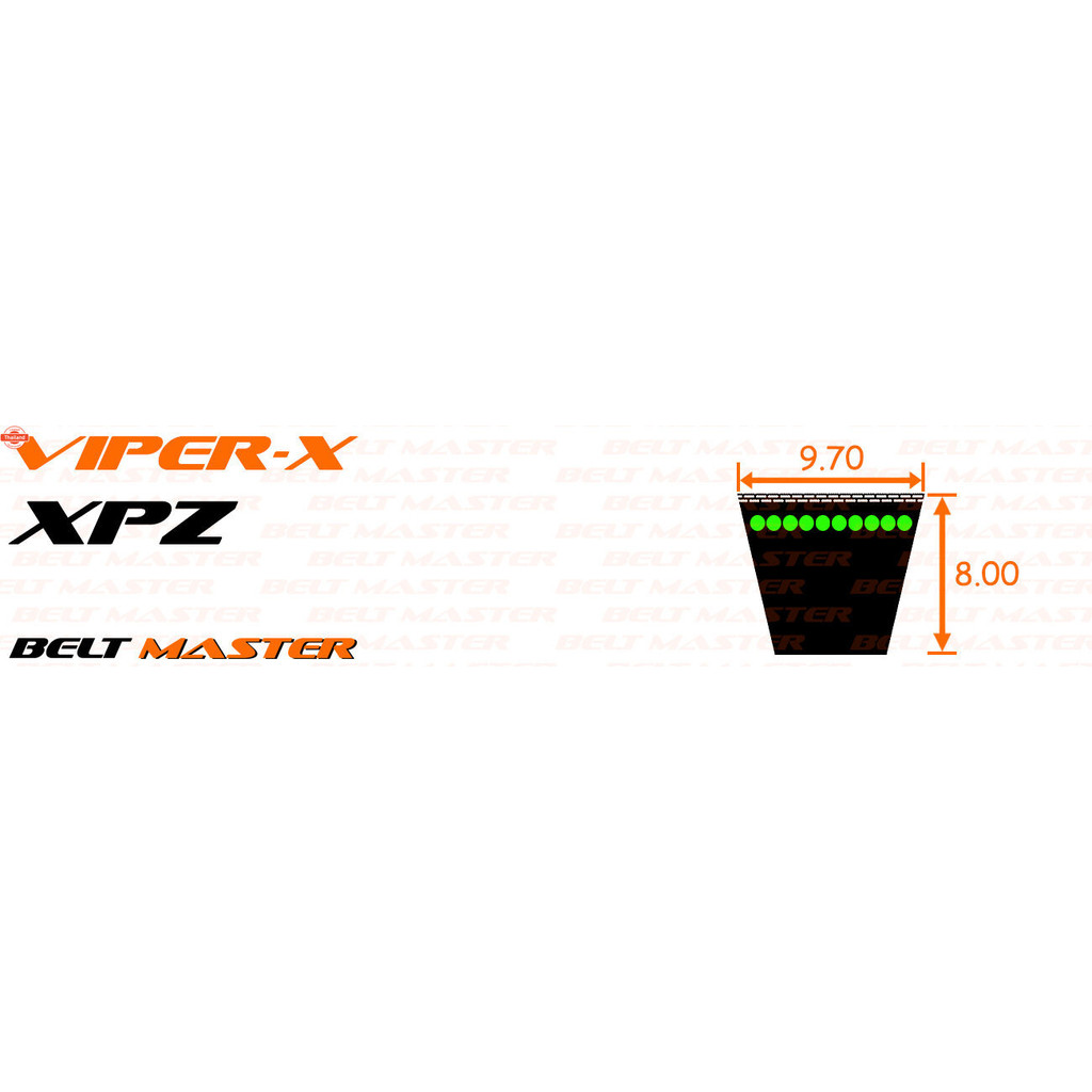 XPZ1080 - สายพานร่องวีมีฟัน BELT MASTER VIPER-X