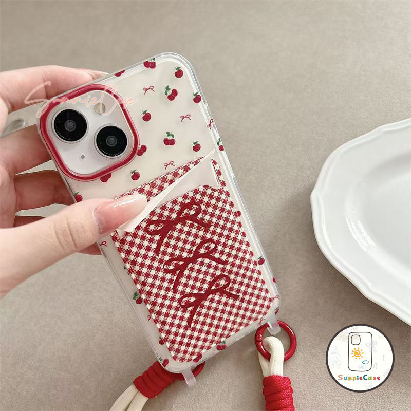 เคสไอโฟน11 IPhone 12 15 13 14 16 11 Pro Max XS XR X 6  8 7Plus 6S Max SE 2020 โบว์ กล่องใส่บัตร เรียบง่าย ซอฟต์เชลล์ เคส