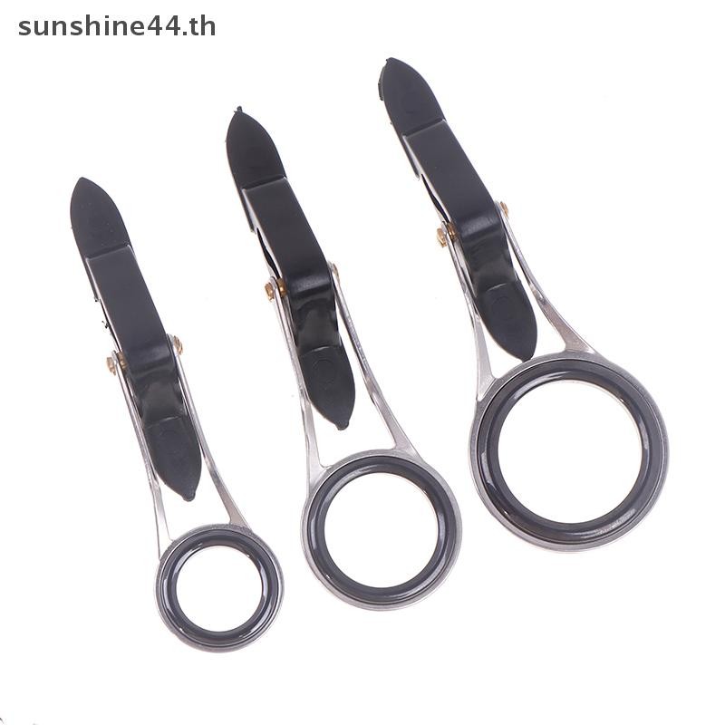 Foursun พับสแตนเลส Telescopic ท่องเที่ยวแหวนตกปลา Rod Pole Line ท่องเที่ยวแหวน DIY Eye แหวนชุดซ่อม Tackle อุปกรณ์เสริม TH