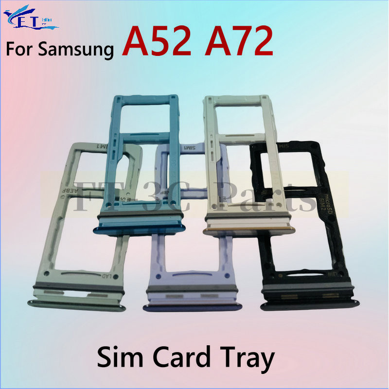สําหรับ Samsung A52 A72 ซิมการ์ดถาด Reader Socket Slot Holder อะไหล่