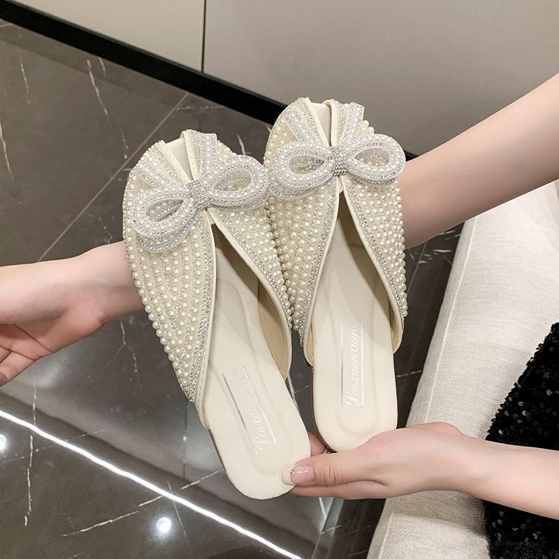 รองเท้าส้นแบนรองเท้าเดียวกลวงสไตล์ใหม่สีจับคู่เวอร์ชั่นเกาหลี