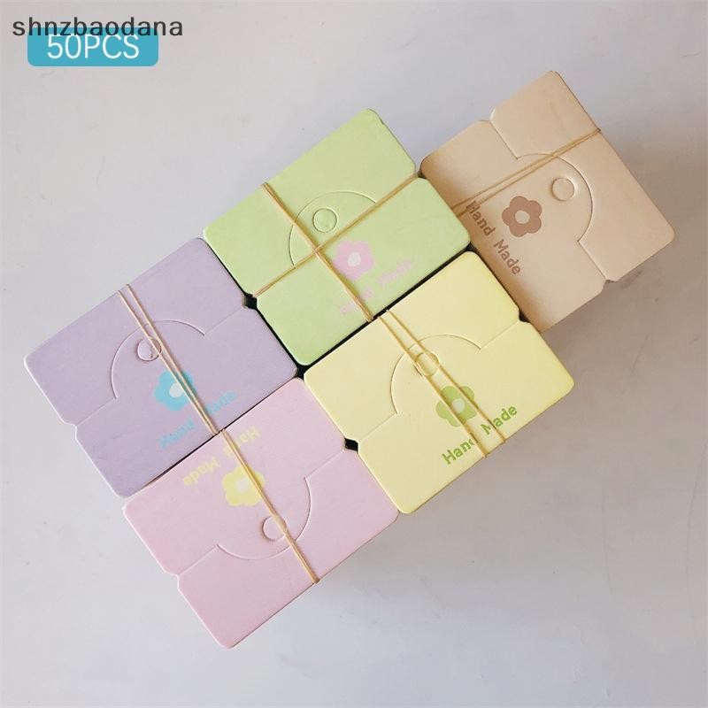 [SHNZAA] 50 ชิ้นดอกไม้สี Hairpins กระดาษแข็งเครื่องประดับบรรจุภัณฑ์ถุงการ์ดกระดาษการ์ดแสดงสร้อยคอสร้อยข้อมือต่างหูกระดาษแข็ง FSSG