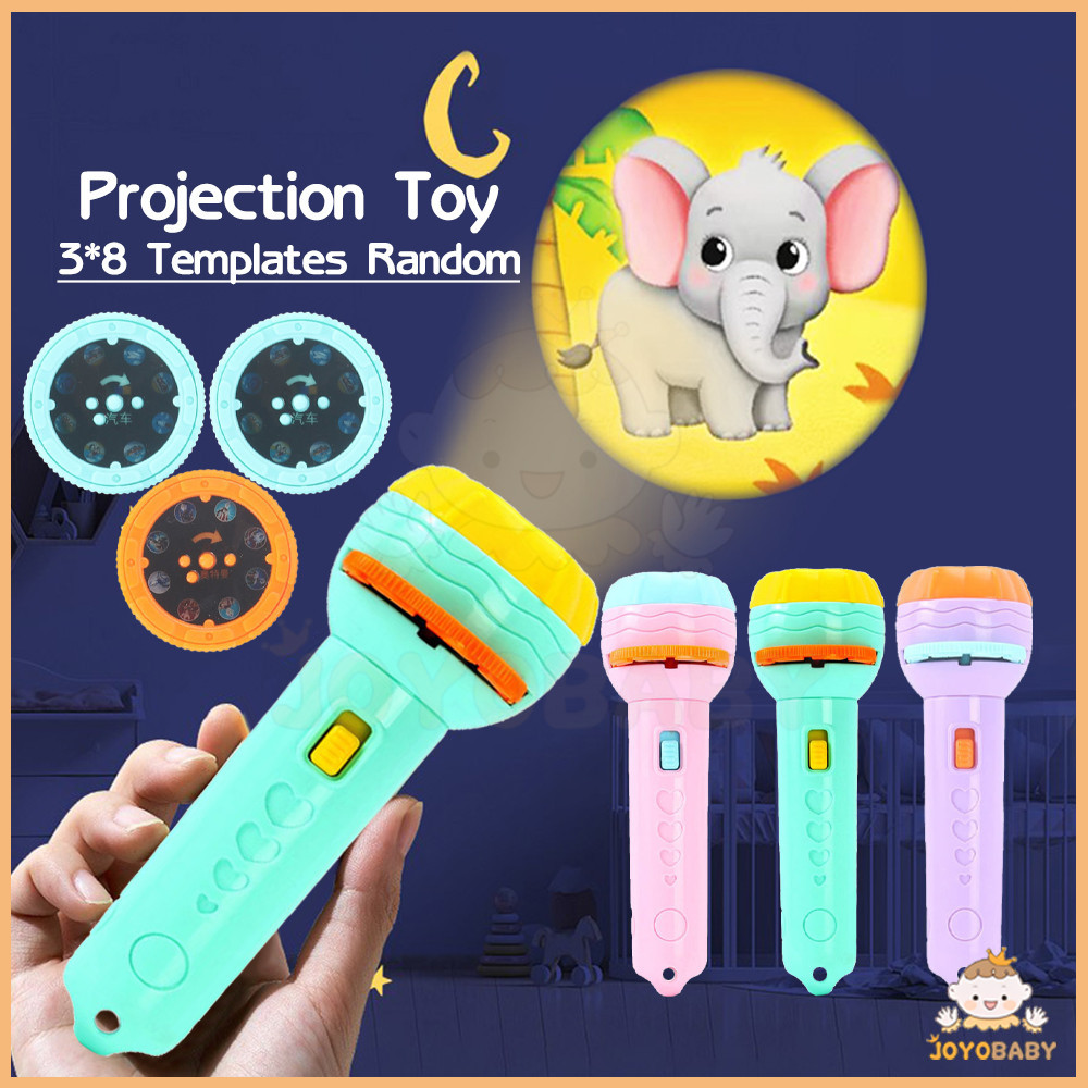 JOYOBABY ไฟฉายเด็ก พร้อมส่ง ไฟฉายฉายภาพ ของเล่น ไฟฉายโปรเจคเตอร์
