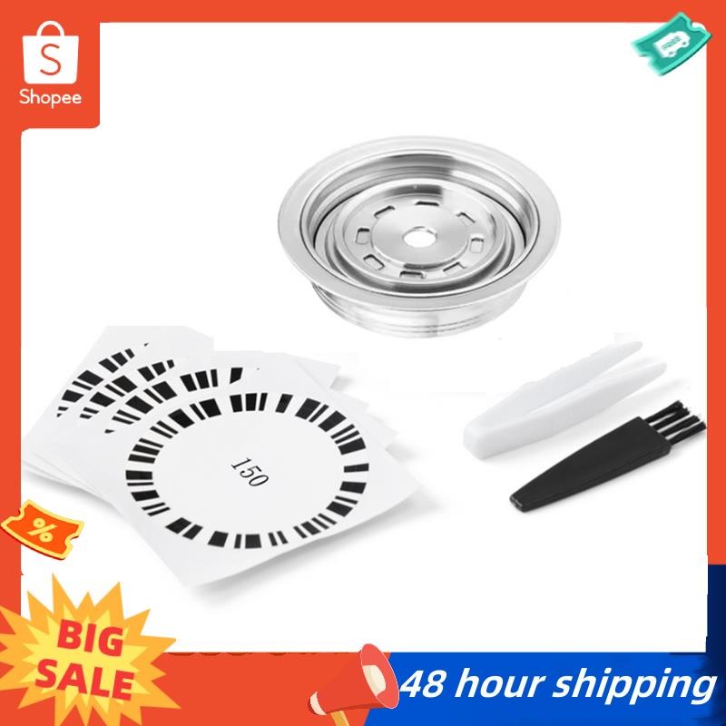 พร้อมสต็อก อะแดปเตอร์แคปซูลกาแฟสําหรับเครื่อง Nespresso Vertuo, อะแดปเตอร์กาแฟสแตนเลสสําหรับ Vertuo 