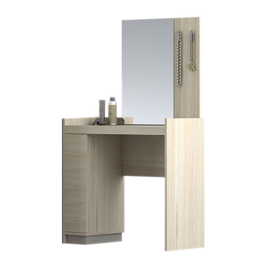 SB Design Square โต๊ะเครื่องแป้งแบบนั่ง รุ่น Econi สีไม้อ่อน (80x40x142.5 ซม.) แบรนด์ SB FURNITURE