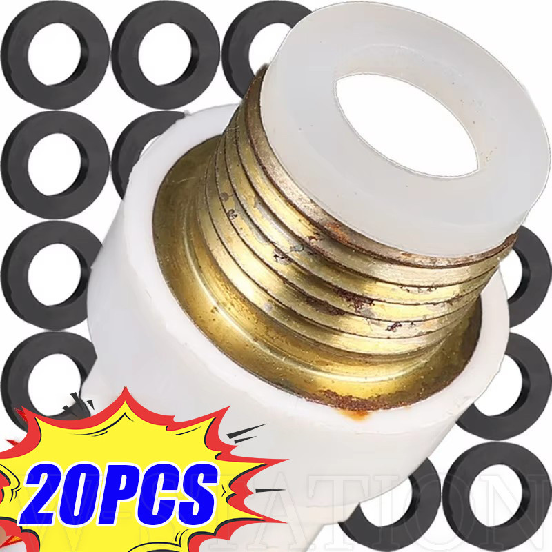 10/20ชิ้นด้ายรั่วปะเก็นก๊อกน้ํา-กันน้ํา,ทนทาน,หลายขนาด-วาล์วก๊อกน้ําแหวนปิดผนึกยึด-ซีลยางแบนเครื่องซักผ้า-ห้องครัวห้องน้ําอุปก