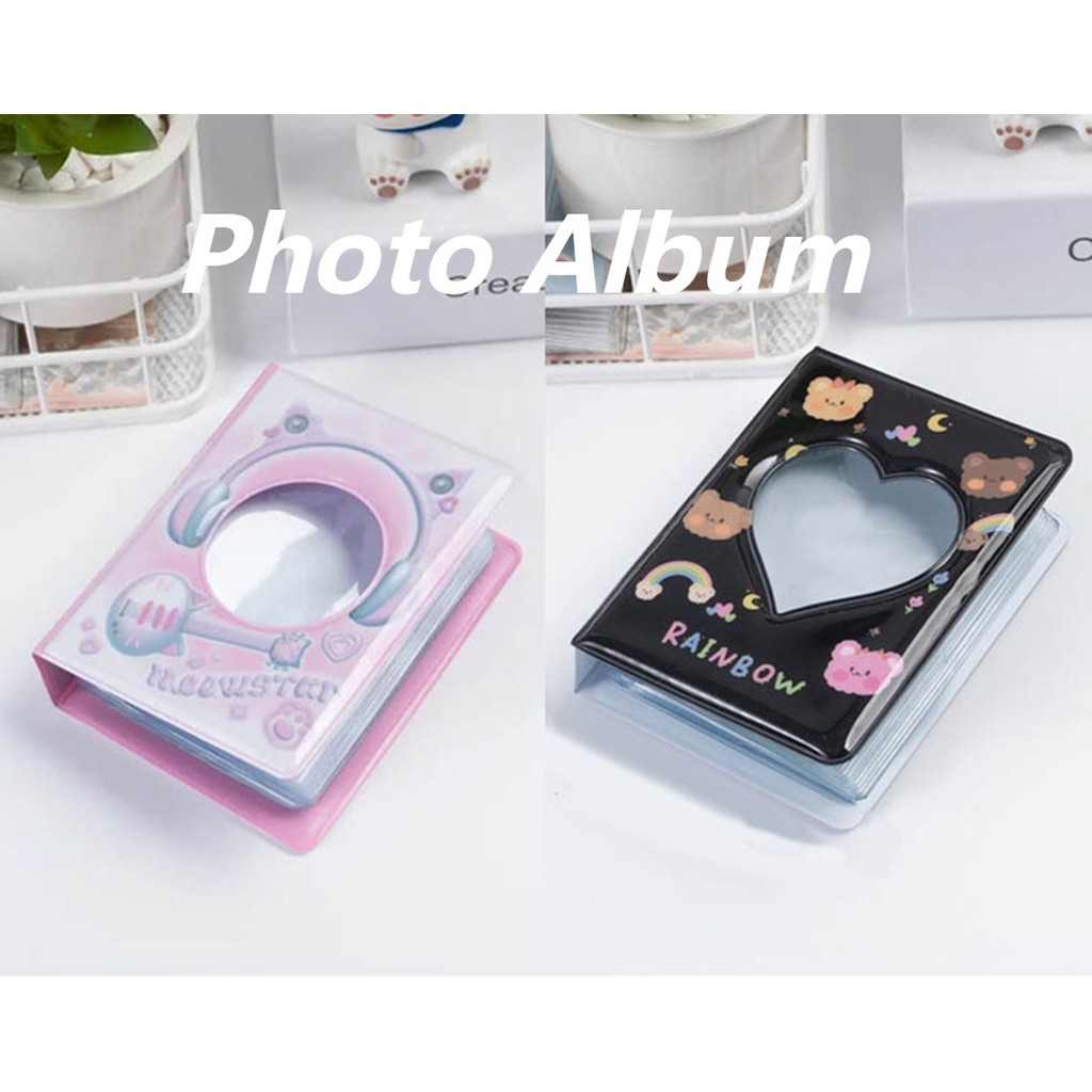 Rock เพลงแมวอัลบั้มรูป 3 นิ้ว PP 40 สล็อตมินิการ์ดคอลเลกชันหนังสือ Instax รูปภาพ Kpop Idol Photocard