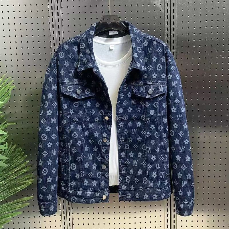 ฤดูใบไม้ผลิฤดูใบไม้ร่วง Street สวมใส่หรูหรายุโรปสินค้า High-End เสื้อแจ็คเก็ตผู้ชาย High Street เวอร์ชั่นเกาหลีอินเทรนด์ใหม่ Top