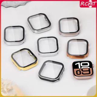 กระจกนิรภัยชุบสำหรับ for Apple Watch Ultra/SE 3 2 49 มม. IWatch Series 11 10 9 8 7 SE 6 5 4 3 40 41 44 45 มม.