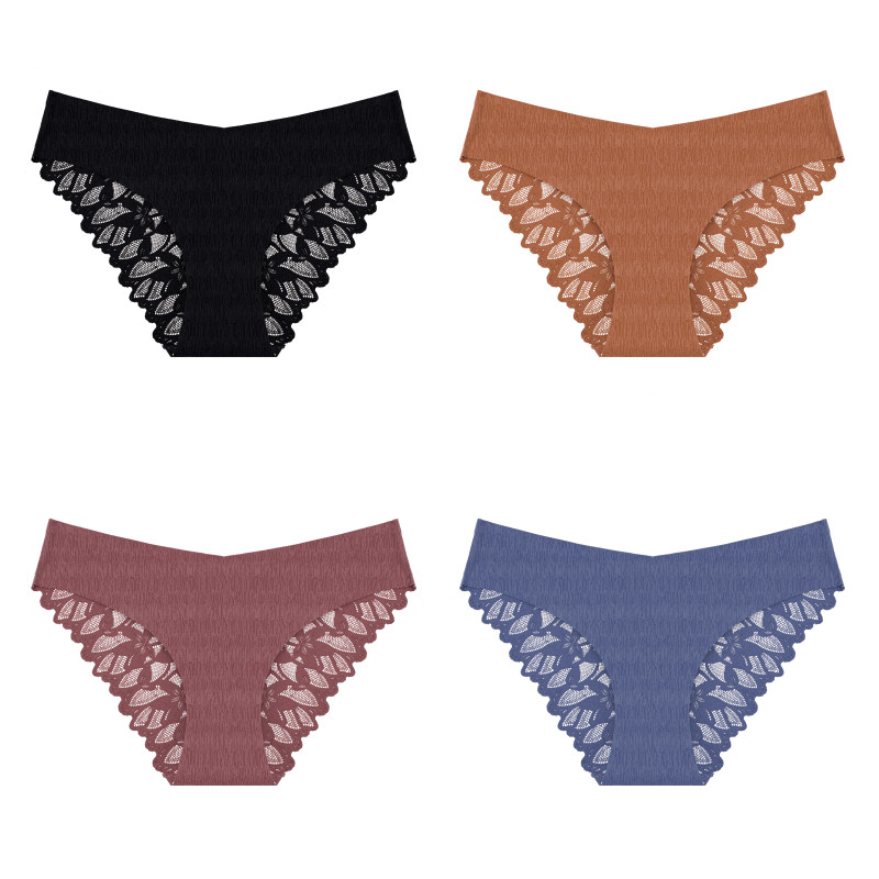 Allofme ผู้หญิงกางเกงชั้นในลูกไม้เซ็กซี่ต่ําเอวชุดชั้นในไม่มีรอยต่อและ Traceless ชุดชั้นใน - รูปที่ 5