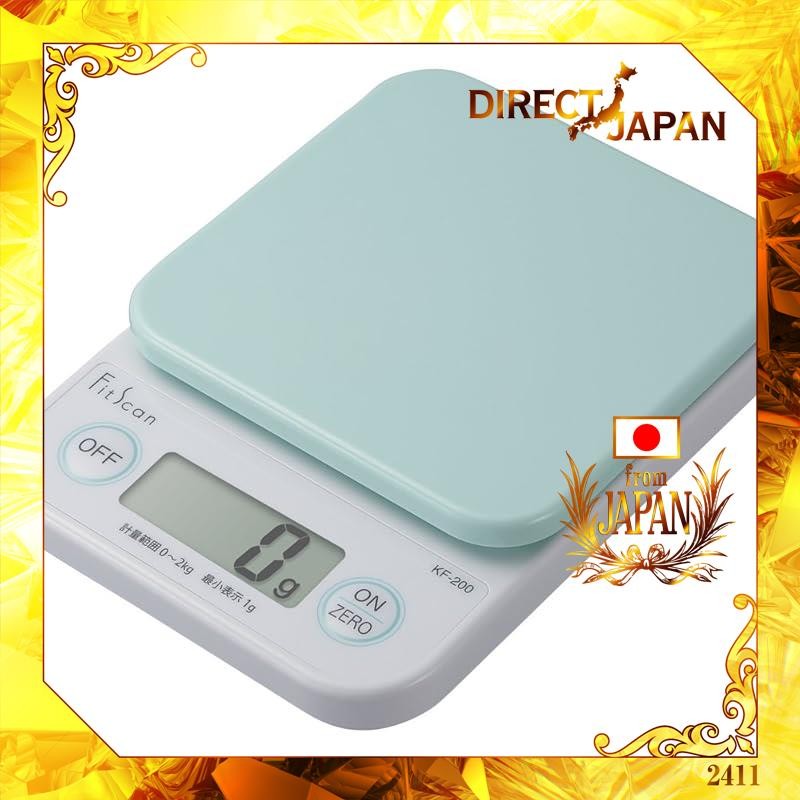 Tanita Cooking Scale Kitchen Scale Cooking Digital 2kg 1g Unit Green KF-200 GR