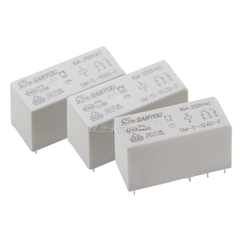 Sm-s-124d-f 24V One Set Conversion 8 Pins 16A Sanyou รีเลย์แทน HF115F-024-1ZS3