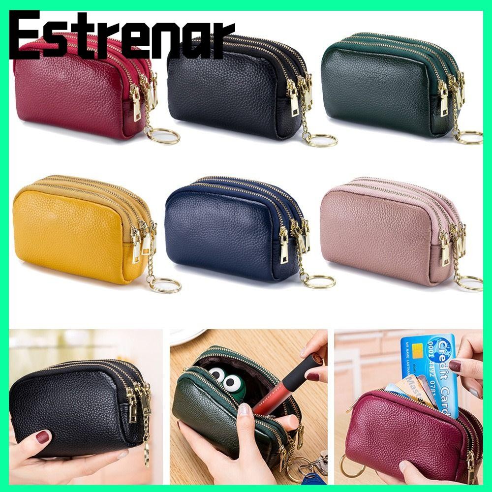 Estrenar กระเป๋าสตางค์ผู้หญิง Soft Mini Pocket Small Money Bag เปลี่ยนกระเป๋าสั้น