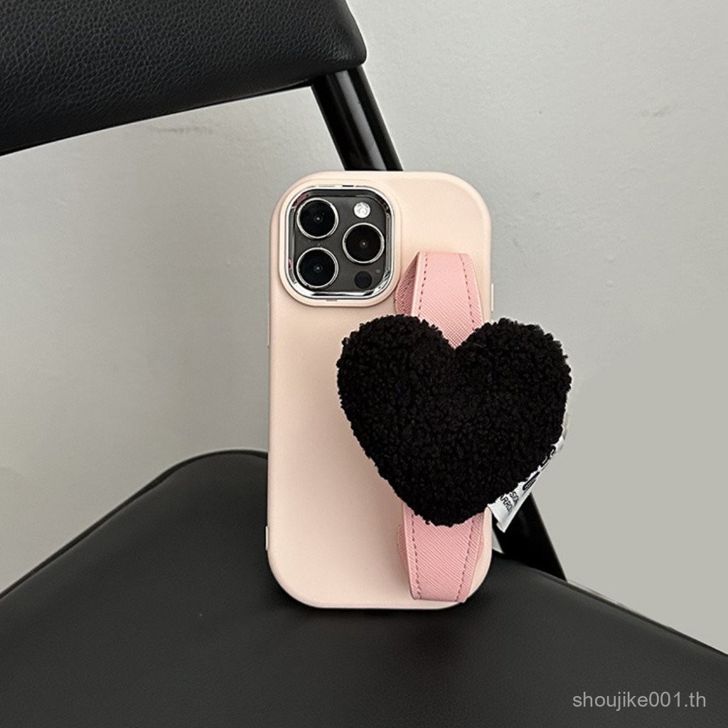 ผู้หญิง1411 Apple 12รัก iphone15promax สายรัดข้อมือ13คลาสสิกหรูหราสามมิติสีตัดกันเคสโทรศัพท์นุ่ม f7bk