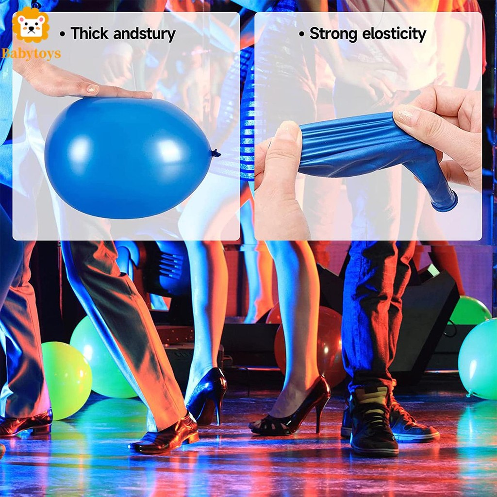 300 ชิ้น ลูกโป่งนีออน UV ลายจุด เรืองแสง นีออนเรืองแสงบอลลูน 7 สีเรืองแสงในที่มืดลูกโป่ง 10 นิ้วนีออนเรืองแสงปาร์ตี้บอลลูน ใช้ซ้ําได้ สําหรับตกแต่งปาร์ตี้ 气球 - รูปที่ 3