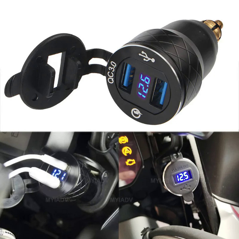 Y For BMW R1250GS LC GS1250 F850GS F650GS R1200GS For Tiger 900 1200 Quick Charge 3.0 Motorcycle Cha