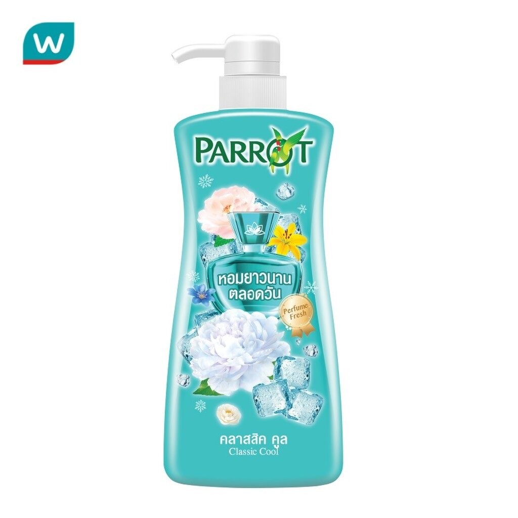 Parrot แพรอท ครีมอาบน้ำ คลาสสิค คูล 450 มล. เย็นสดชื่น