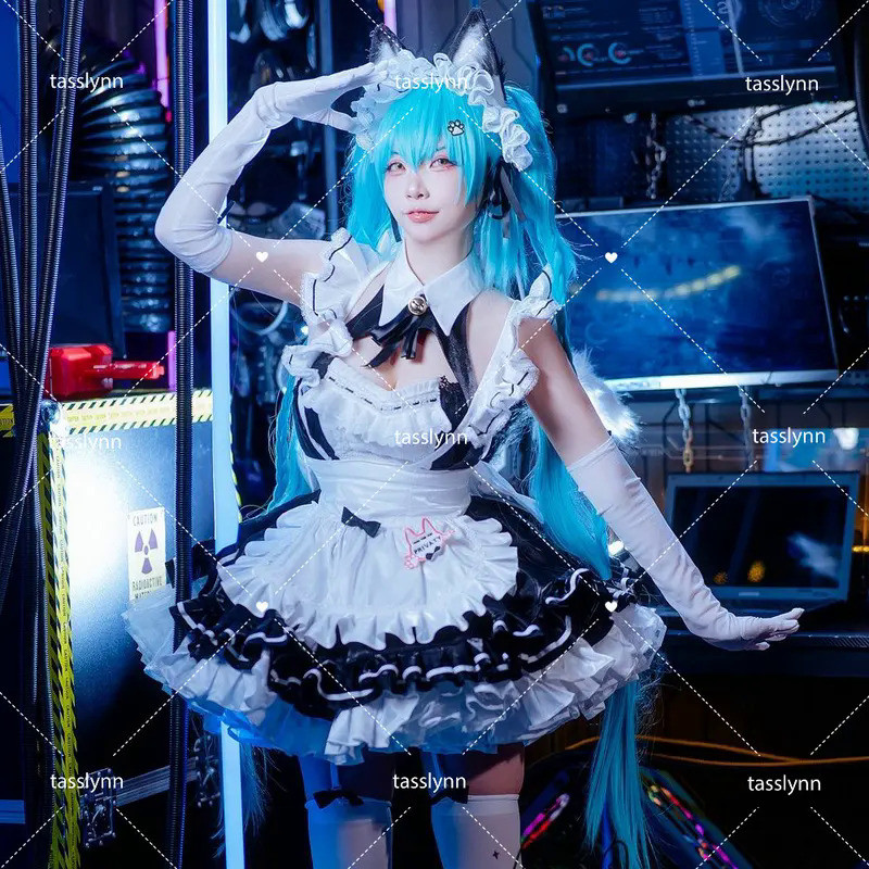Mn  Nikke  Cosplay Costume Women Privaty Maid Dress  Anime  Cosplay Privaty Cat Ears Halloween Costu