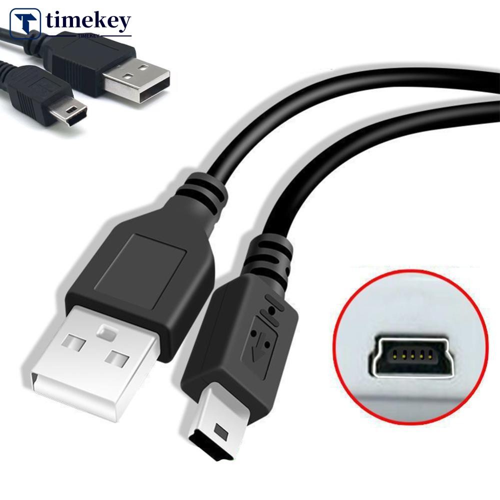 Timekey 0.8/0.5M สาย USB V3 ชาย Mini B 5 Pin T พอร์ต MiniUSB สําหรับอุปกรณ์ MP3 MP4 กล้องโทรศัพท์มือถือ HardDisk คอมพิวเตอร์ E5M4