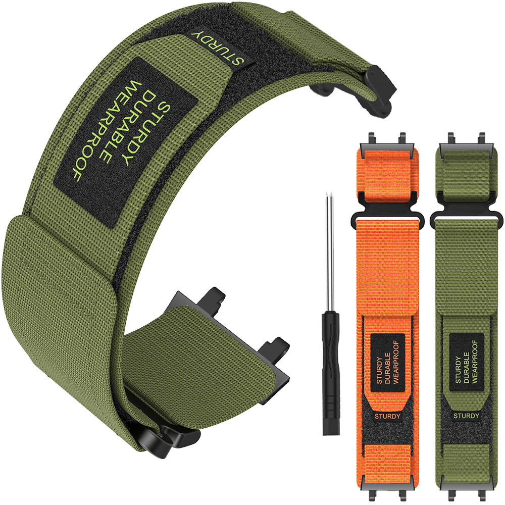 สายรัดไนลอนสําหรับ Huami Amazfit T-Rex 3 สายนาฬิกาสําหรับ Amazfit Trex3 Smartwatch ห่วงกลางแจ้งสร้อยข้อมือกีฬาสายรัดข้อมือเครื่องมือ