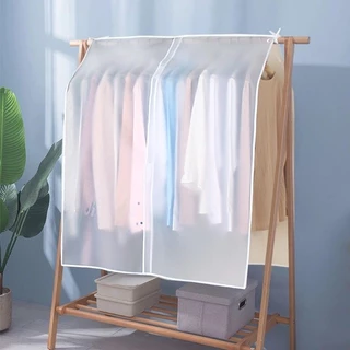 ถุงคลุมเสื้อผ้ากันฝุ่น ถุงคลุมผ้ากันฝุ่นแบบซิบ ช่วยป้องกันฝุ่น กันน ถุงคลุมเสื้อผ้า แบบใส 110*110CM