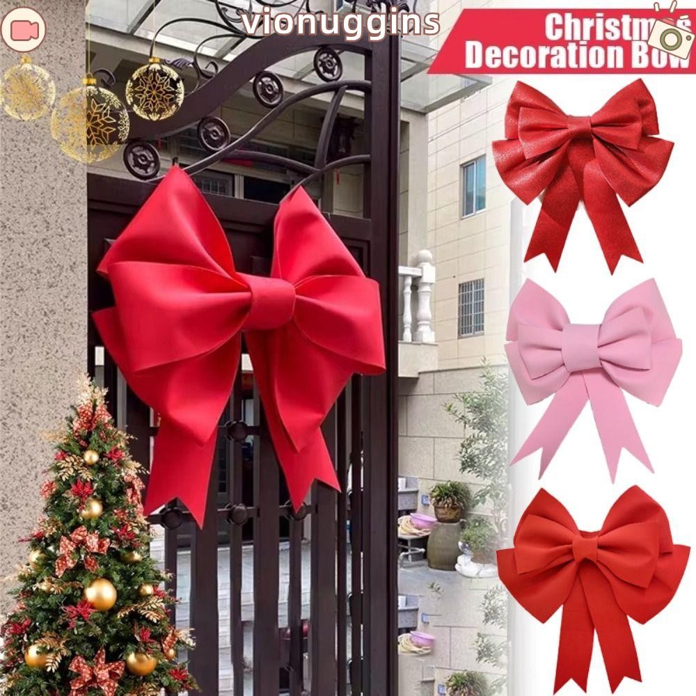 Vionuggins Christmas Giant Bow, 30/50/75 ซม.Handmade Bow Knot Kit, Party พื้นหลัง Multi-scene DIY วัสดุคริสต์มาส DIY Decor