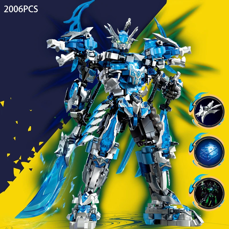 LY62039 Icebound Guan Yu Unlimited Mech Model Assembly Toy