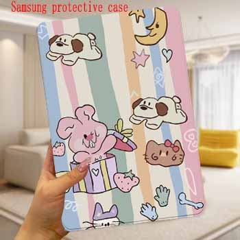 เคส samsung tab s7 fe  หมุน 360 °พร้อมที่วางปากกา for S6Lite S7/S8 S8+ S9 S9+/S9FE+ S10+ A7lite A9 A9+ ฝาพับด้านบน case – โปรปัง