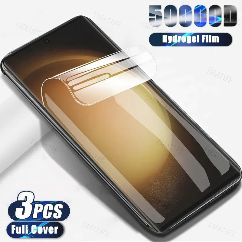 RedmiNote14 Note14Pro Note14 + 3 ชิ้น 5000D HD Clear Soft Hydrogel ฟิล์มสําหรับ Redmi หมายเหตุ 14 Pr