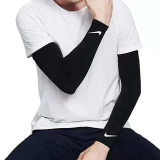 AJ ปลอกแขน (1คู่) มีให้เลือก2รุ่น แบบสวมนิ้ว/แบบหุ้มขอ UPF50+ปลอกแขนสวมนิ้ว ออกกำลังกาย Sport กีฬา