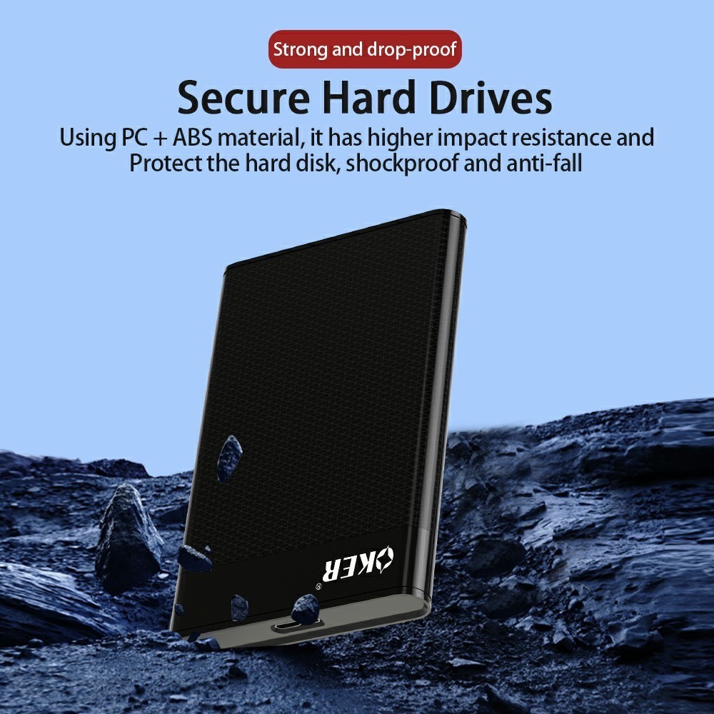 ✅แท้100% OKER ST-247 USB 3.0 External HDD Enclosure Box SATA HDD Case 2.5 inch ฮาร์ดไดรฟ์ กล่องใส่ ฮาร์ดดิส 2.5 นิ้ว