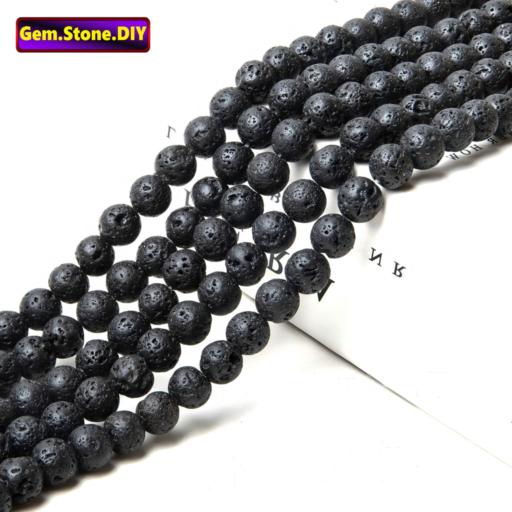 Lava Volcano Stone Natural Stone，Loose Bead ลาวาภูเขาไฟหินหินธรรมชาติ,หลวมลูกปัด ตัวเว้นวรรค สําหรับสร้อยข้อมือ/สร้อยคอ/แหวน/ต่างหู,ขายส่งแฮนด์เมดทําเองเครื่องประดับอุปกรณ์เสริม,สร้อยข้อมือหินคริสตัลรักษา,ลูกปัดหินจ