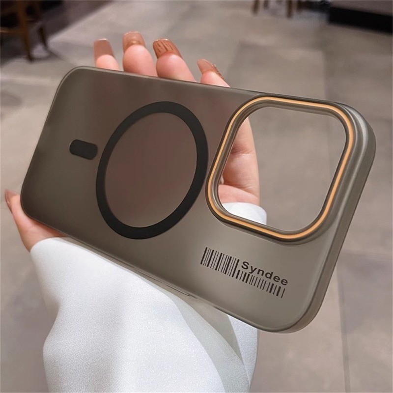 โปร่งแสง Matte เคสโทรศัพท์แม่เหล็ก สําหรับ Samsung Galaxy S25 S24 S23 S22 Plus S25 Ultra S25FE S24FE S23FE S21FE ฝาครอบซิลิโคนแข็งกันกระแทกบางเฉียบ - รูปที่ 5