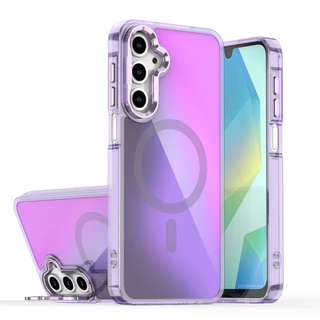 SAMSUNG เลเซอร์ไล่ระดับสีแม่เหล็กเลนส์โลหะสําหรับSamsung Galaxy S26 Ultra Plus A17 A56 A36 A16 A06 A26 A55 A54 A55 S25 S24 Ultraชาร์จไร้สายฮาร์ดปกหลัง