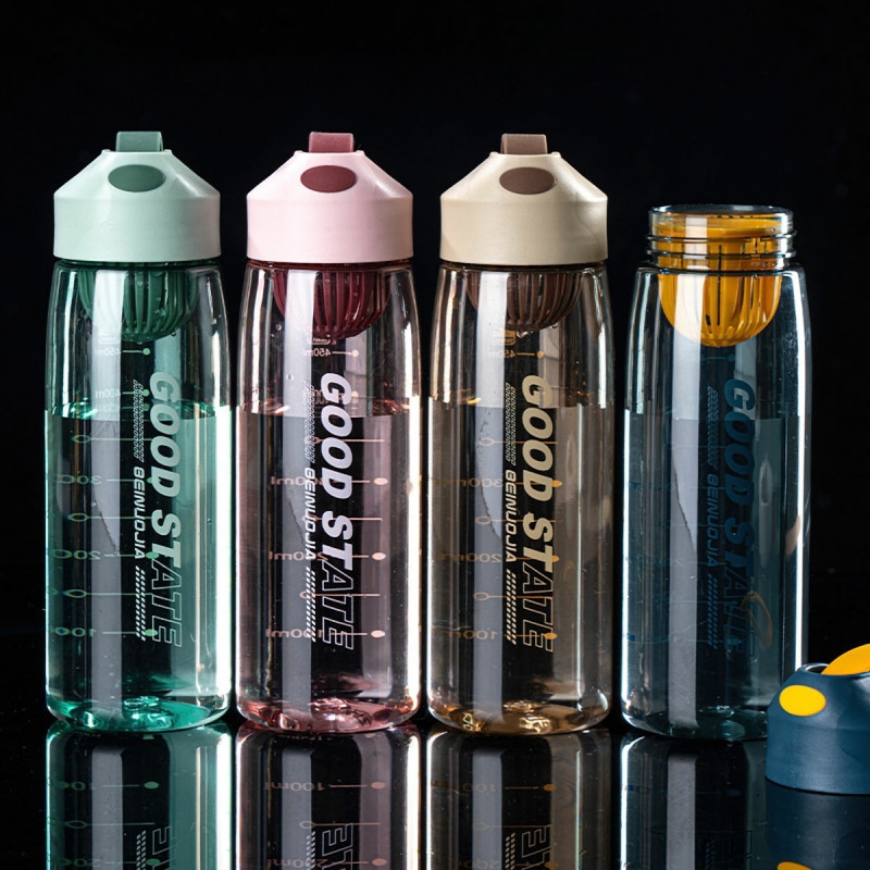 ขวดน้ํายิม ขวดน้ําสํานักงานถ้วยพกพาระดับพรีเมี่ยม 550ml - DA888