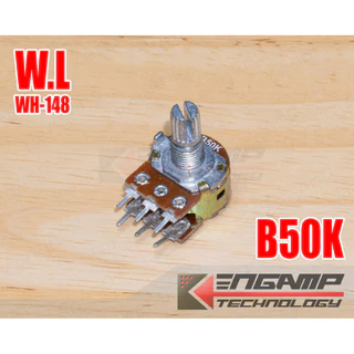 (มีตัวเลือก) [VR] WH-148 B10K B20K B50K B100K ST แกนยาว 15mm ยี่ห้อ W.L วอลุ่มปรับค่าความต้านทาน