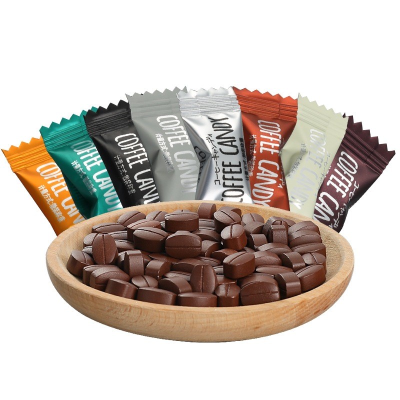 (100เม็ด) ลูกอม กาแฟ mix all coffee candy ลูกอมนม โกโก้ มอคค่า ลาเต้ เข้มข้น 11 รสชาติ แท้อัดเม็ด หวานน้อย