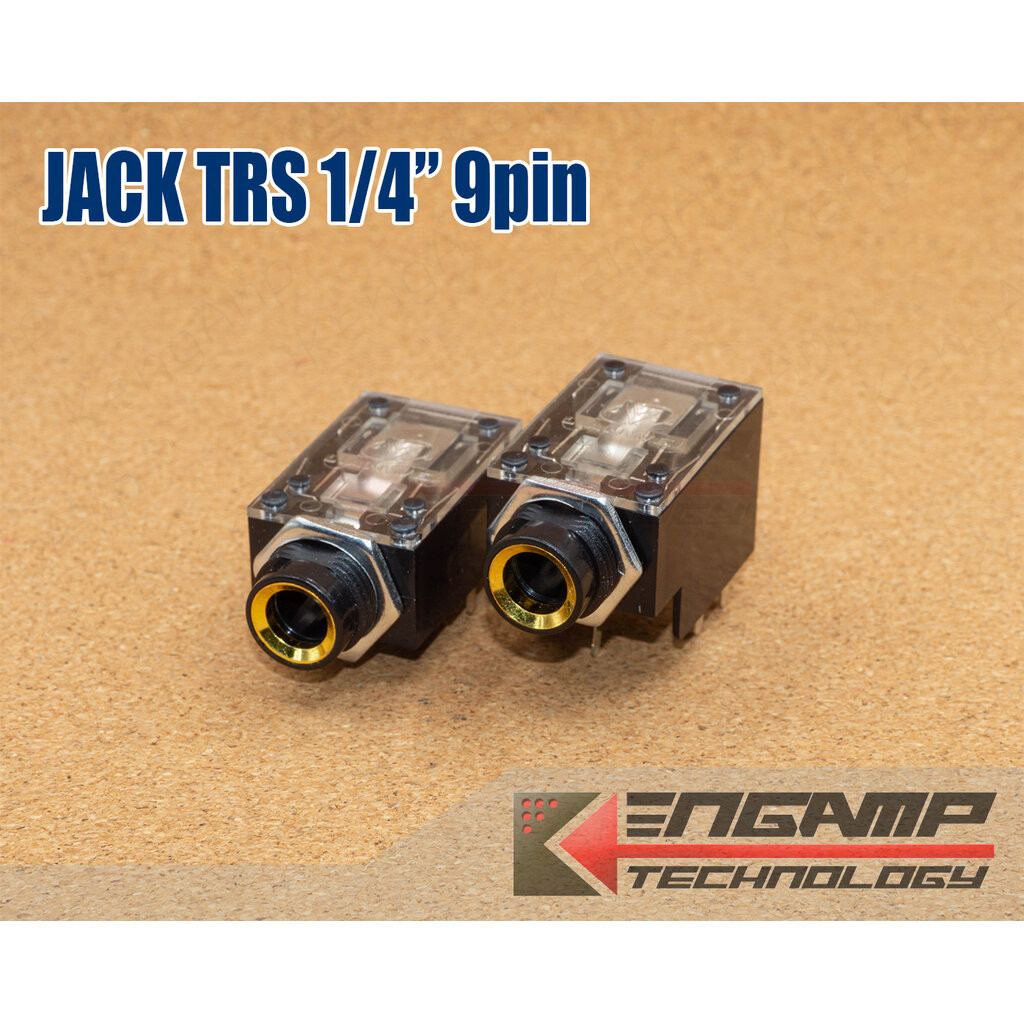 (มีตัวเลือก) [PJ] Jack TRS 6.35 9ขา ลงปริ้นส์ (รุ่นเตี้ยหรือสูงน๊อตเหล็กขอบทอง)