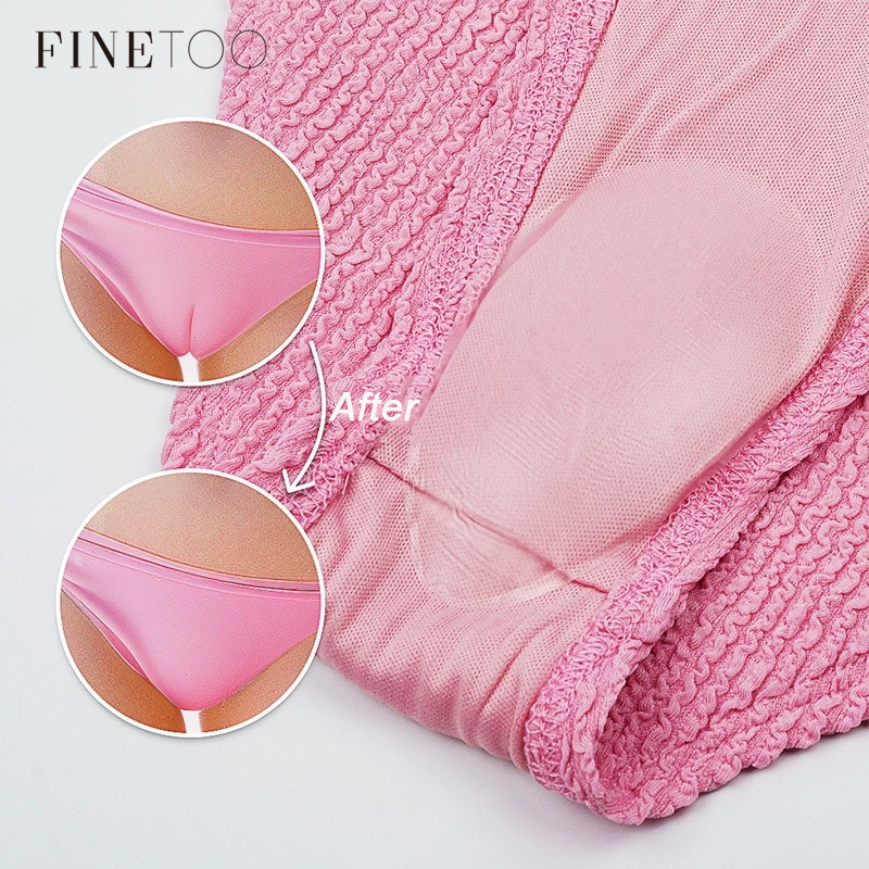 Finetoo ซิลิโคน Camel Toe ว่ายน้ําซิลิโคน Intimate สติกเกอร์ผู้หญิง Self-กาว Anti-walking ชุดชั้นในสติกเกอร์ที่มองไม่เห็น Traceless บางสําหรับฤดูร้อน