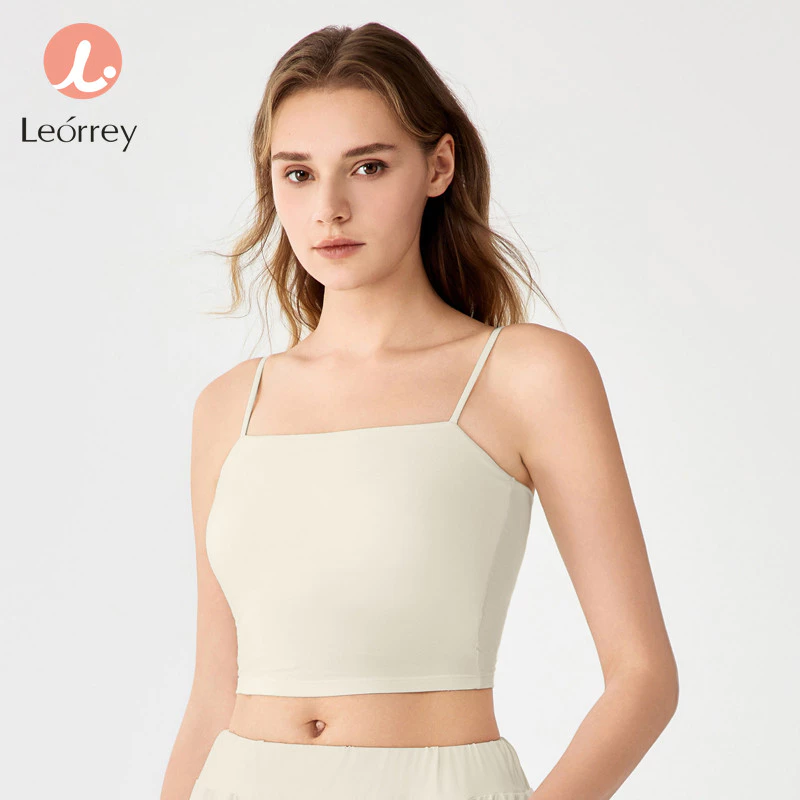 Leorrey เสื้อโยคะสปอร์ตบรา แผ่นรองหลัง สายเล็ก thumbnail 8
