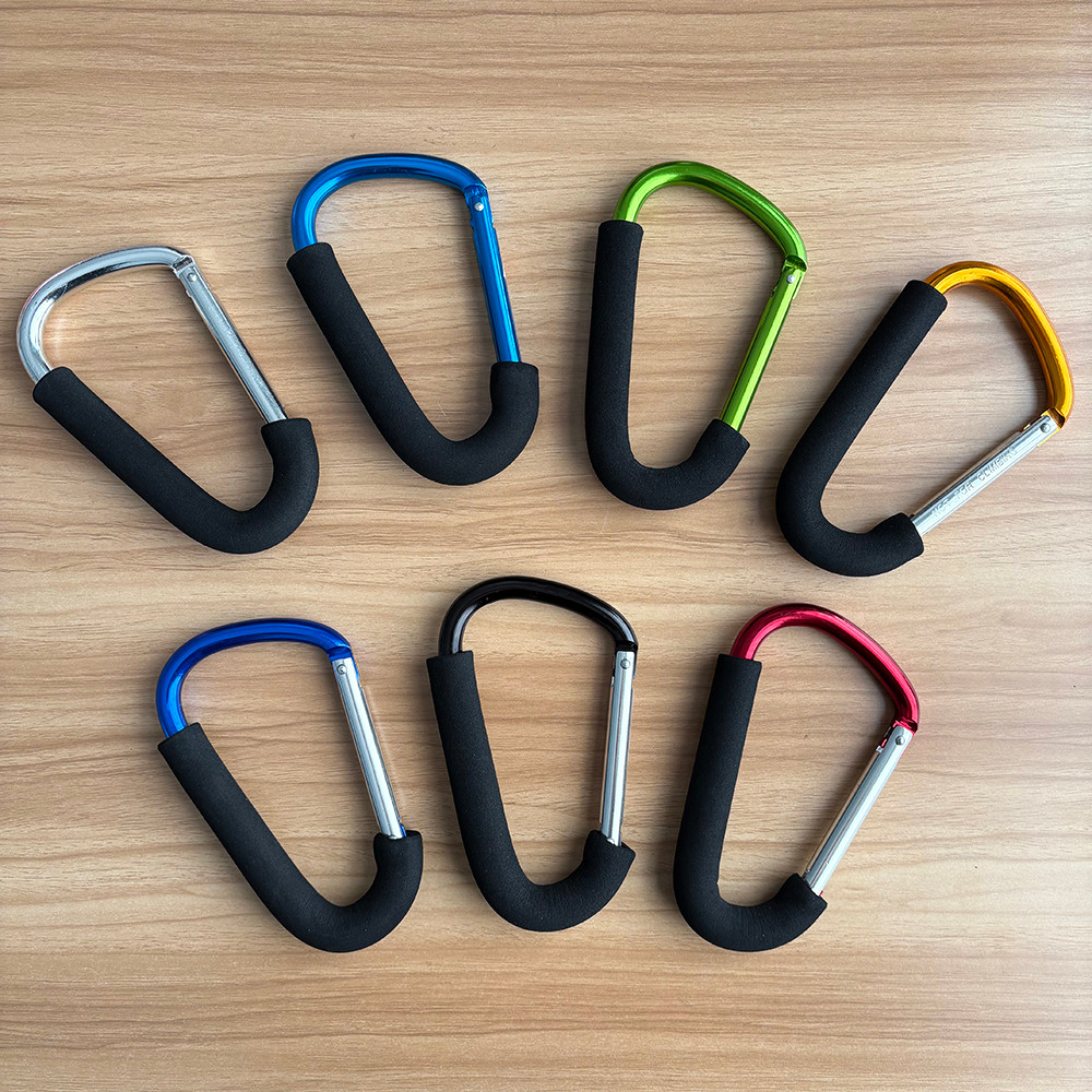 อลูมิเนียมอัลลอยด์ขนาดใหญ่ D-Shape Carabiner คลิปหัวเข็มขัด Heavy Duty สําหรับปีนเขา Camping เดินป่าความปลอดภัย Mountaineering อุปกรณ์เกียร์กลางแจ้ง